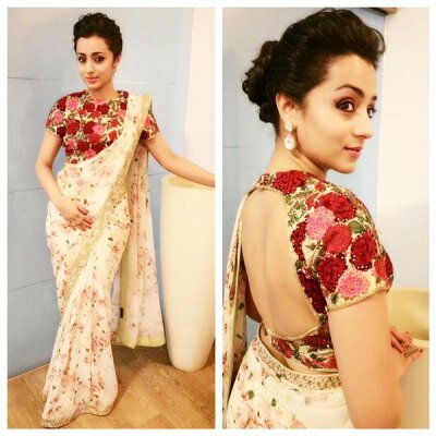 Trisha Krishnan and Kamal Haasan unveil trailer for Thoongavanam and Cheekati Rajyam Trisha Krisnhan looks ravishing in a saree for the official launch of Thoongavanam trailer